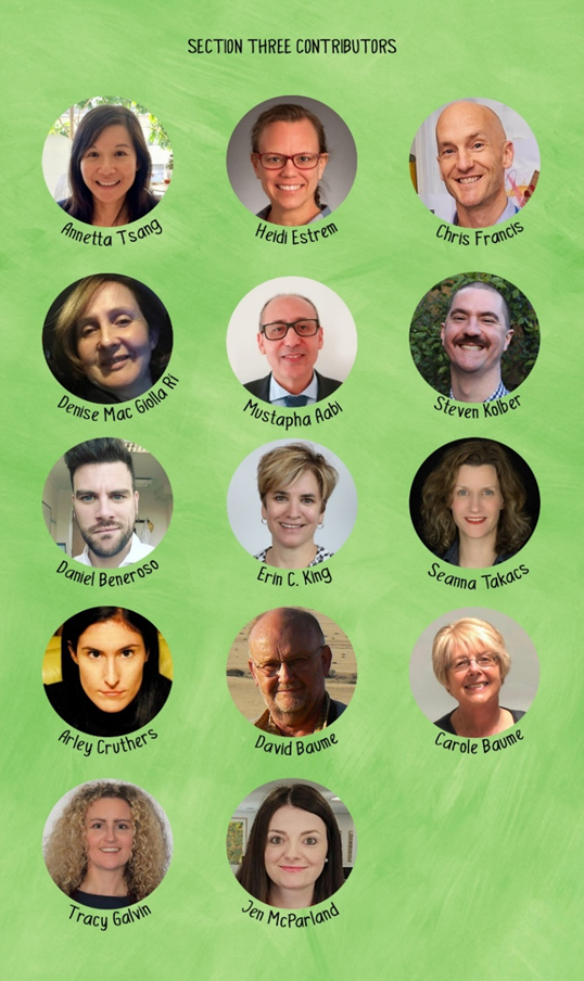 Profile photos of contributors to Section 3 (part one)